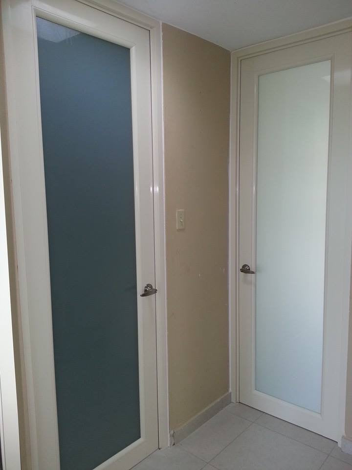 Puerta Light  Full Glass Blanca