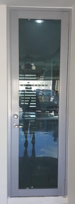Puerta Heavy Full Glass Gris