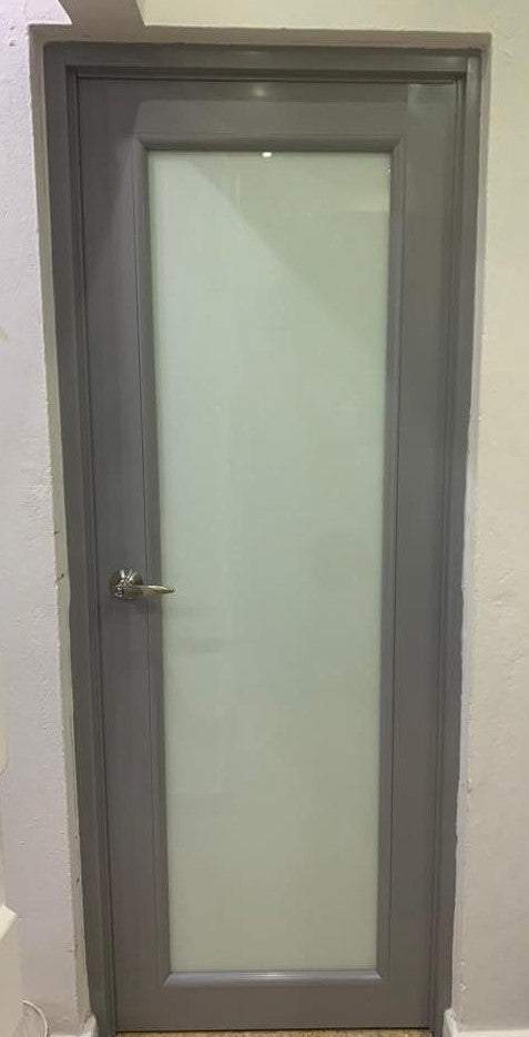 Puerta Heavy Full Glass Color Gris